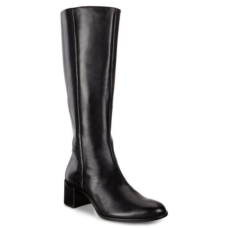 Women Boots Ecco Shape 35 Block - Heels Black - India KASNHR174